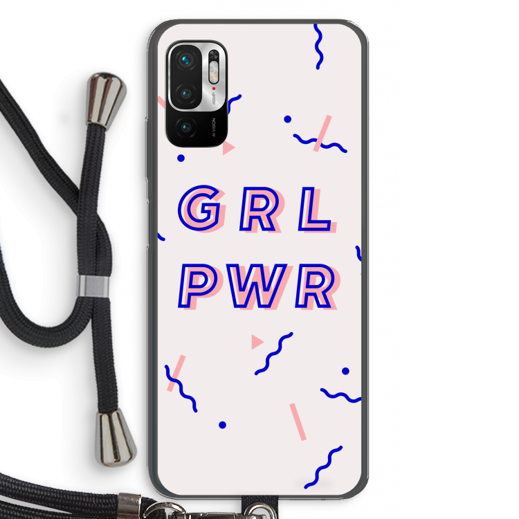 GRL PWR: Xiaomi Redmi Note 10 5G Transparant Hoesje met koord