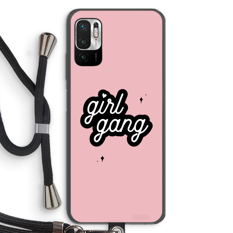 Girl Gang: Xiaomi Redmi Note 10 5G Transparant Hoesje met koord