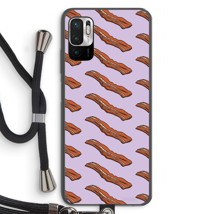 Bacon to my eggs #2: Xiaomi Redmi Note 10 5G Transparant Hoesje met koord