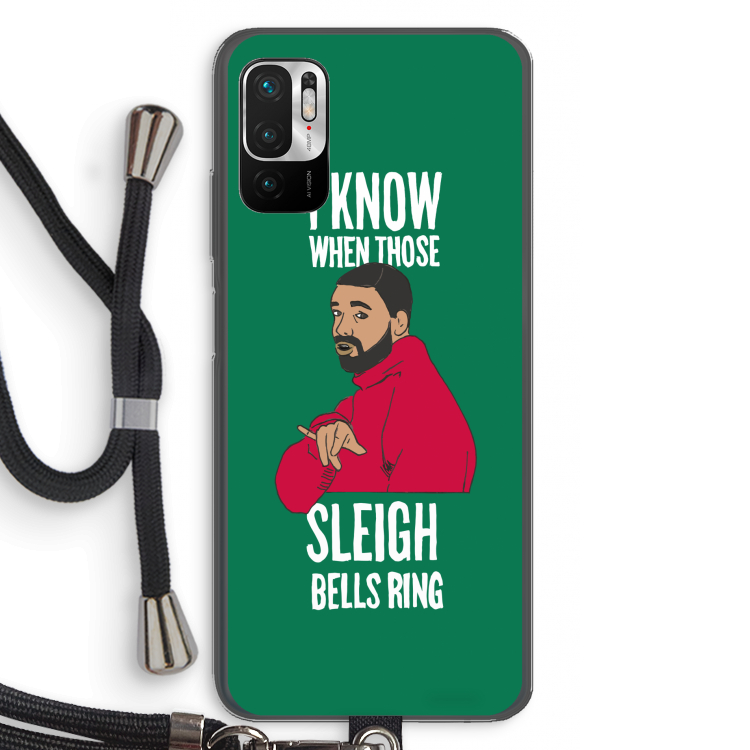 Sleigh Bells Ring: Xiaomi Redmi Note 10 5G Transparant Hoesje met koord
