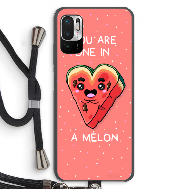One In A Melon: Xiaomi Redmi Note 10 5G Transparant Hoesje met koord