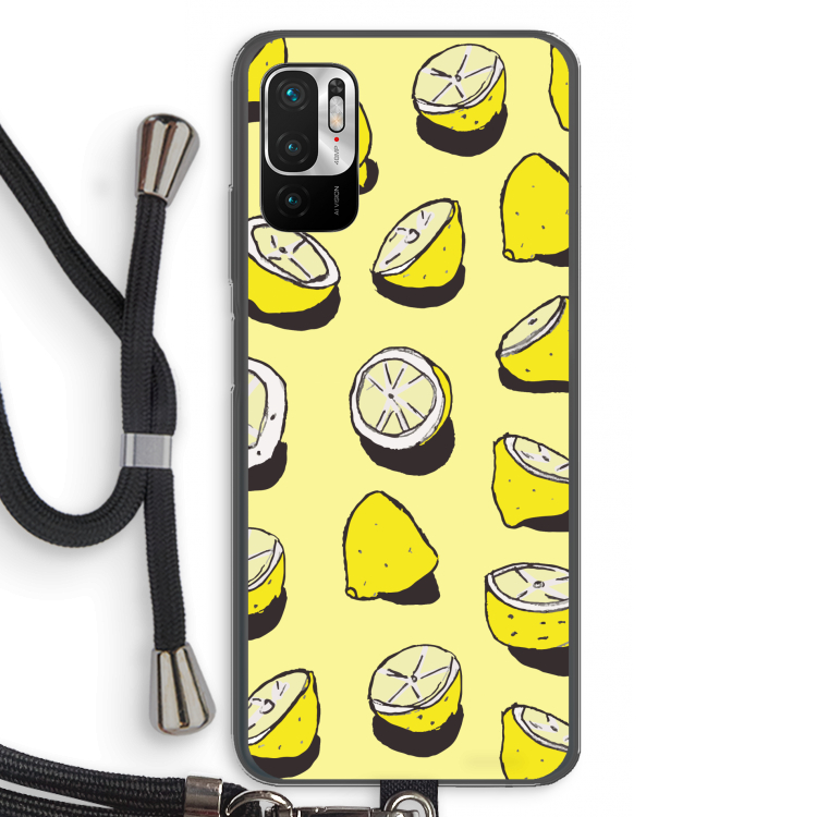 When Life Gives You Lemons...: Xiaomi Redmi Note 10 5G Transparant Hoesje met koord