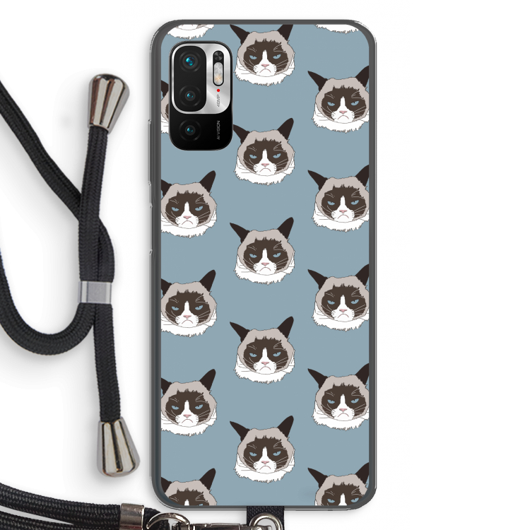 It's a Purrr Case: Xiaomi Redmi Note 10 5G Transparant Hoesje met koord