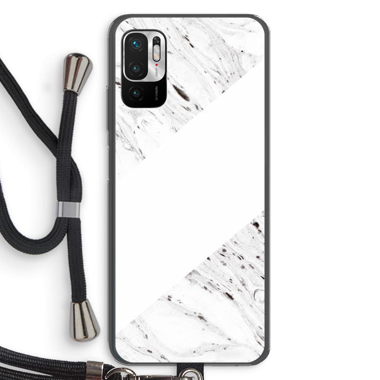 Biggest stripe: Xiaomi Redmi Note 10 5G Transparant Hoesje met koord