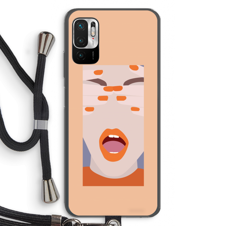 Surprise: Xiaomi Redmi Note 10 5G Transparant Hoesje met koord