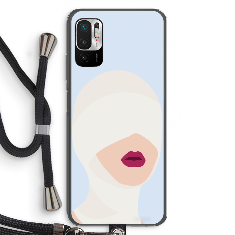 Incognito: Xiaomi Redmi Note 10 5G Transparant Hoesje met koord