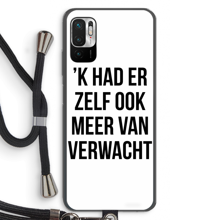 Meer verwacht: Xiaomi Redmi Note 10 5G Transparant Hoesje met koord