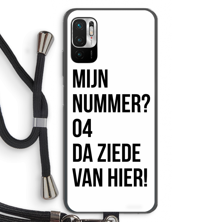 Da ziede van hier: Xiaomi Redmi Note 10 5G Transparant Hoesje met koord