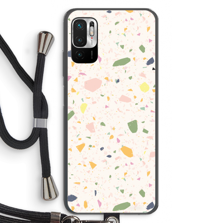 Terrazzo N°21: Xiaomi Redmi Note 10 5G Transparant Hoesje met koord