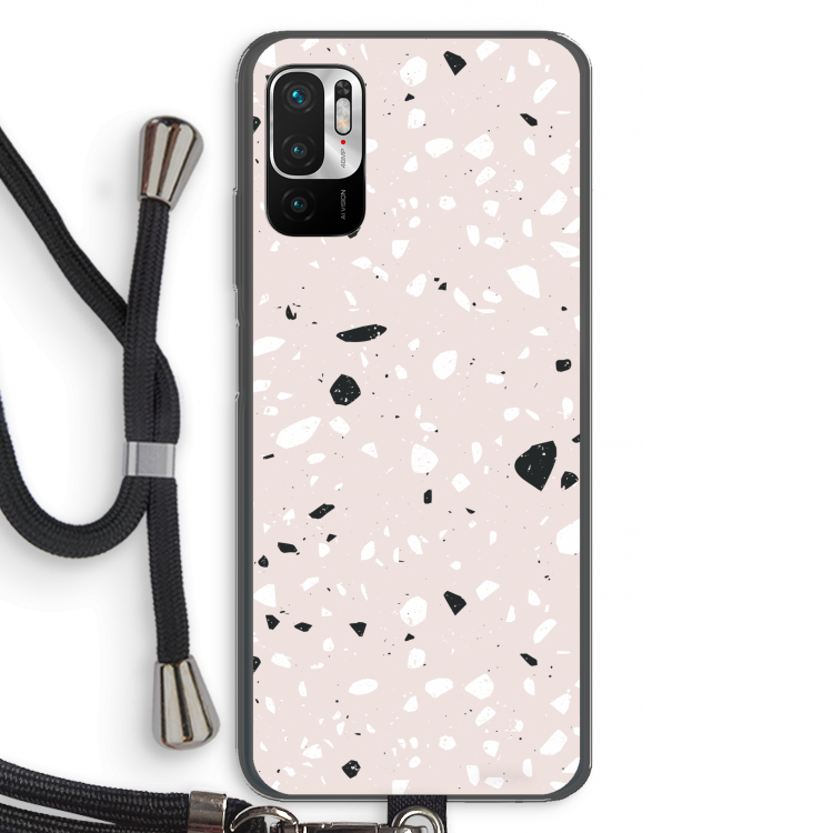 Terrazzo N°20: Xiaomi Redmi Note 10 5G Transparant Hoesje met koord