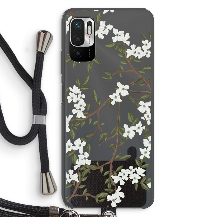 Blossoming spring: Xiaomi Redmi Note 10 5G Transparant Hoesje met koord
