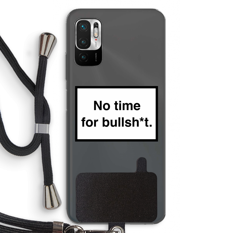 No time: Xiaomi Redmi Note 10 5G Transparant Hoesje met koord