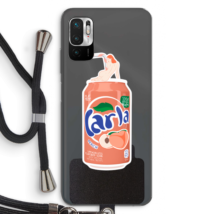 S(peach)less: Xiaomi Redmi Note 10 5G Transparant Hoesje met koord