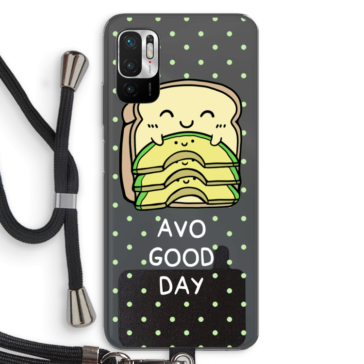 Avo Good Day: Xiaomi Redmi Note 10 5G Transparant Hoesje met koord