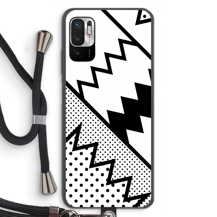 Pop Art #5: Xiaomi Redmi Note 10 5G Transparant Hoesje met koord