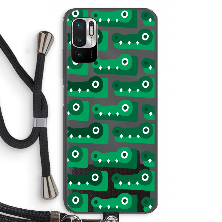 Crocs: Xiaomi Redmi Note 10 5G Transparant Hoesje met koord