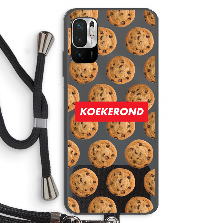 Koekerond: Xiaomi Redmi Note 10 5G Transparant Hoesje met koord