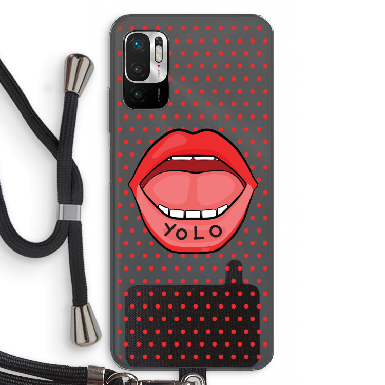 Yolo Denise: Xiaomi Redmi Note 10 5G Transparant Hoesje met koord