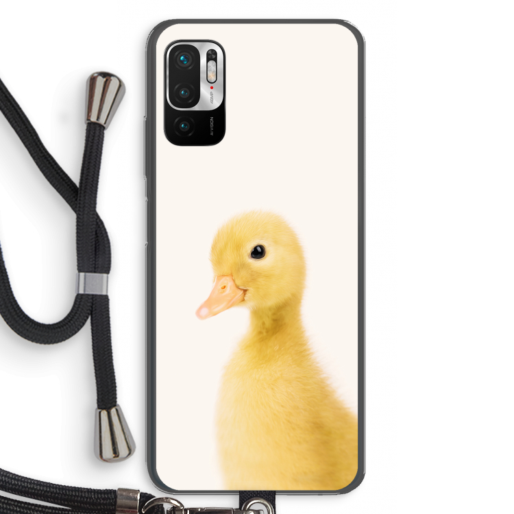 Duke: Xiaomi Redmi Note 10 5G Transparant Hoesje met koord