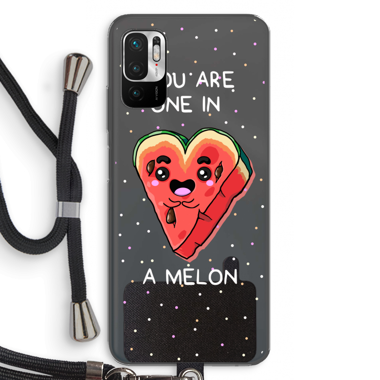 One In A Melon: Xiaomi Redmi Note 10 5G Transparant Hoesje met koord