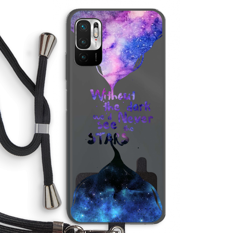 Stars quote: Xiaomi Redmi Note 10 5G Transparant Hoesje met koord