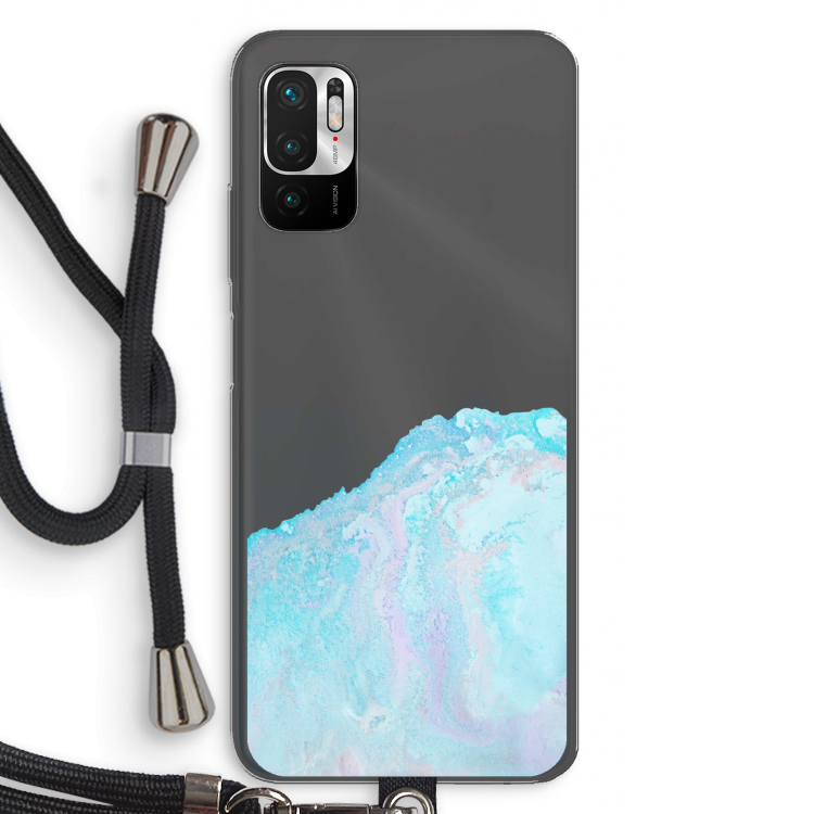 Fantasie pastel: Xiaomi Redmi Note 10 5G Transparant Hoesje met koord