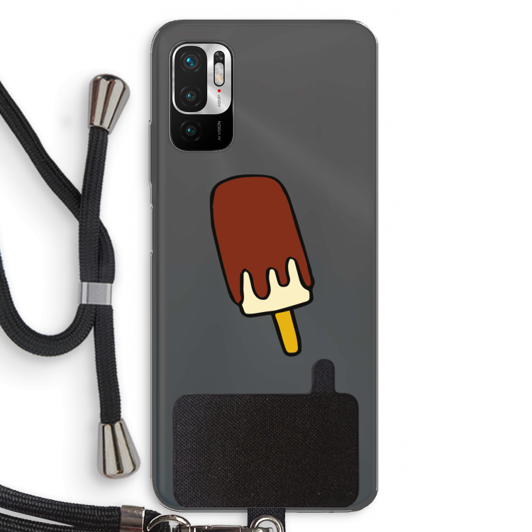 Frisco: Xiaomi Redmi Note 10 5G Transparant Hoesje met koord