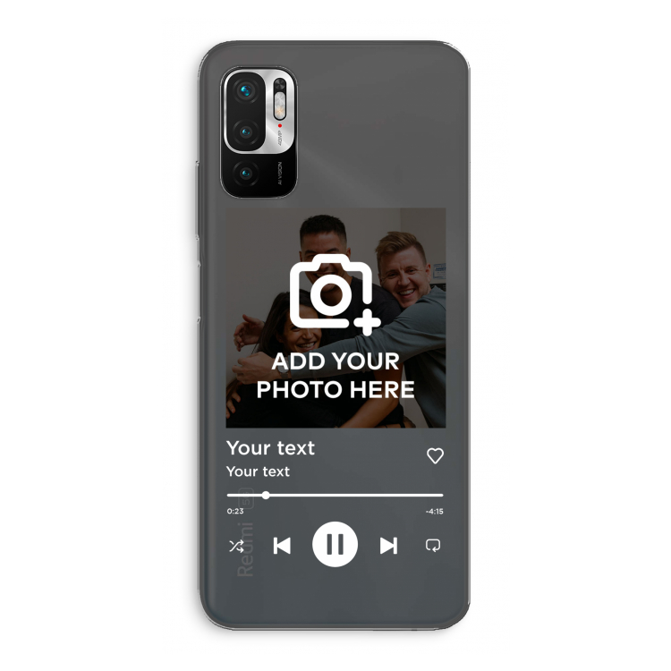 Music Player: Xiaomi Redmi Note 10 5G Transparant Hoesje