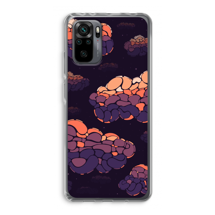 Patroon Wolken: Xiaomi Redmi Note 10 Pro Transparant Hoesje