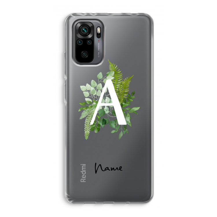 Green Brush: Xiaomi Redmi Note 10 Pro Transparant Hoesje