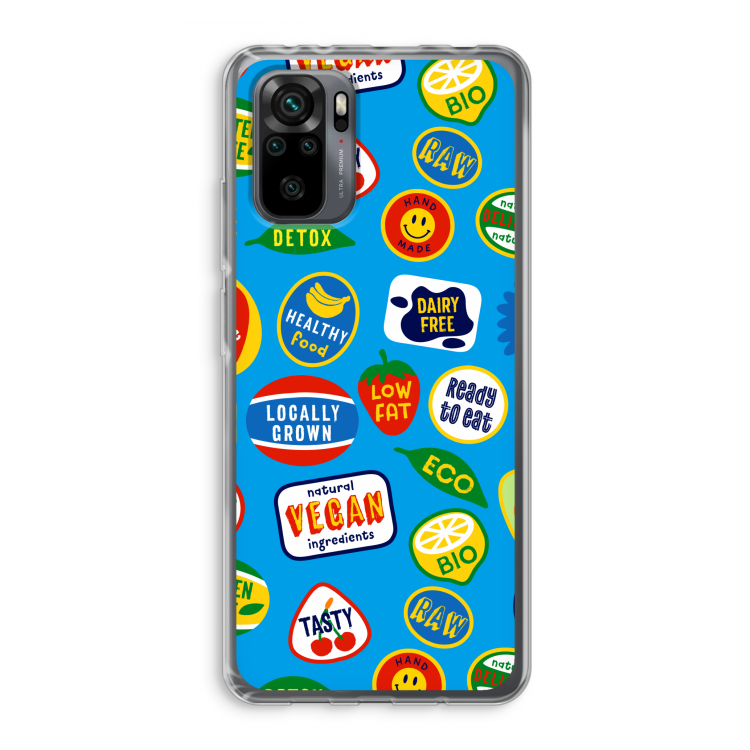 Fruitsticker: Xiaomi Redmi Note 10 Pro Transparant Hoesje