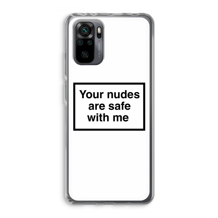 Safe with me: Xiaomi Redmi Note 10 Pro Transparant Hoesje
