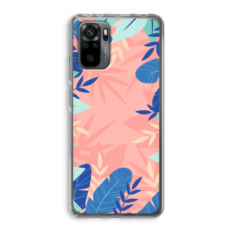 Tropisch: Xiaomi Redmi Note 10 Pro Transparant Hoesje