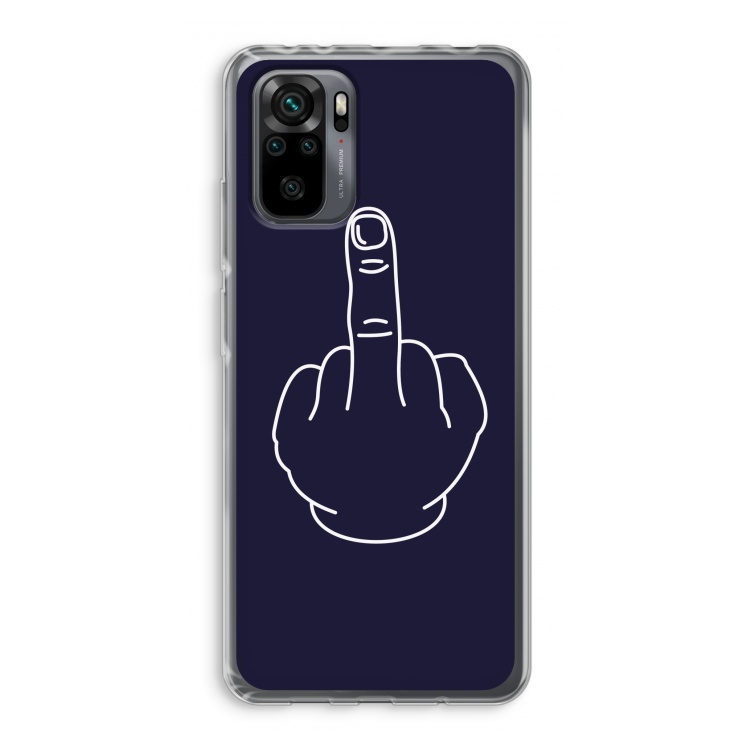 F**k U: Xiaomi Redmi Note 10 Pro Transparant Hoesje