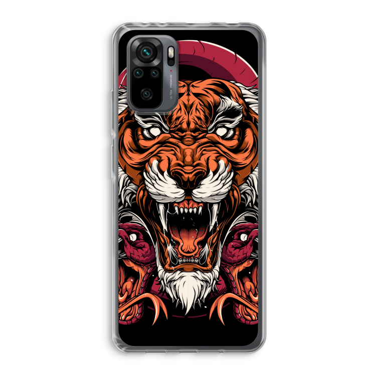 Tiger and Rattlesnakes: Xiaomi Redmi Note 10 Pro Transparant Hoesje