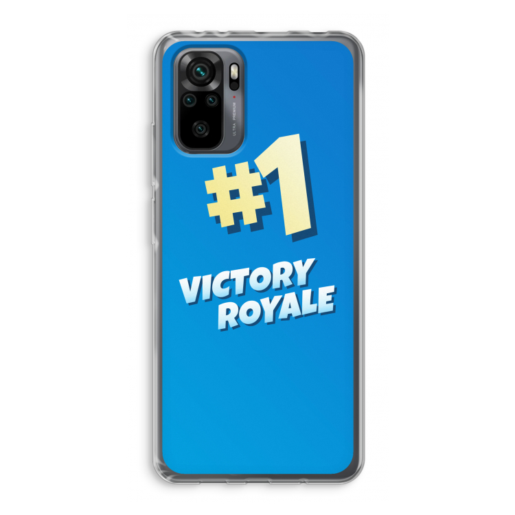 Victory Royale: Xiaomi Redmi Note 10 Pro Transparant Hoesje