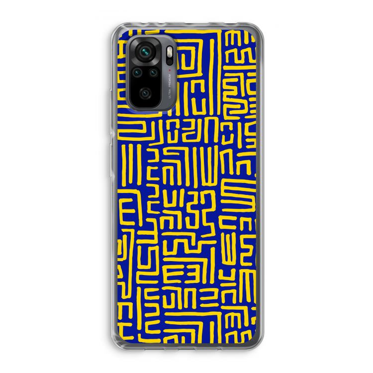 Majorelle Blue Print: Xiaomi Redmi Note 10 Pro Transparant Hoesje