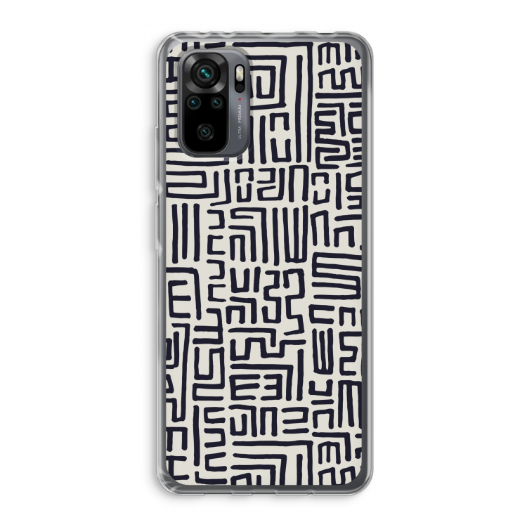 Moroccan Print: Xiaomi Redmi Note 10 Pro Transparant Hoesje