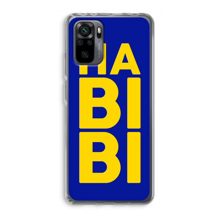 Habibi Blue: Xiaomi Redmi Note 10 Pro Transparant Hoesje