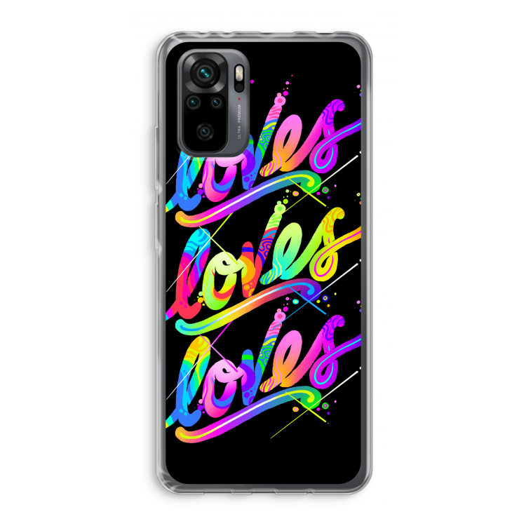 Loves: Xiaomi Redmi Note 10 Pro Transparant Hoesje