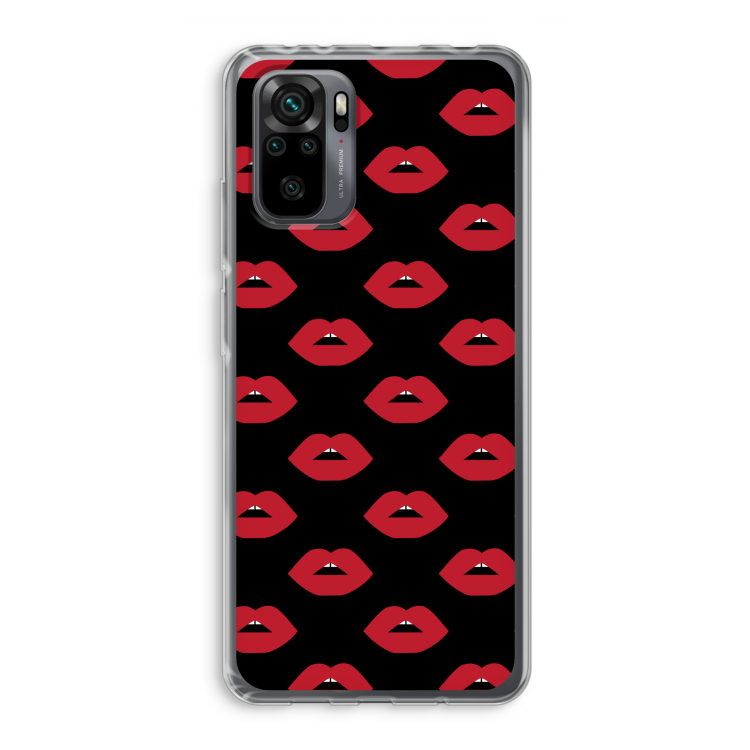 Lips: Xiaomi Redmi Note 10 Pro Transparant Hoesje