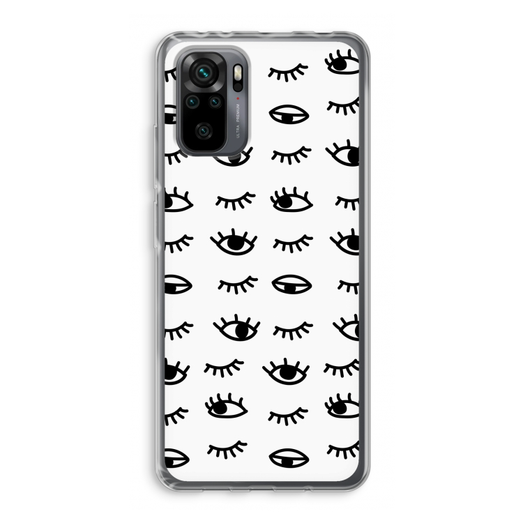 Eye pattern #2: Xiaomi Redmi Note 10 Pro Transparant Hoesje