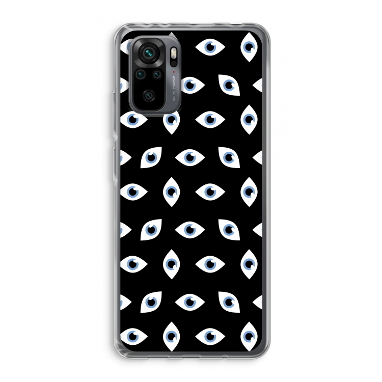 Eyes pattern: Xiaomi Redmi Note 10 Pro Transparant Hoesje