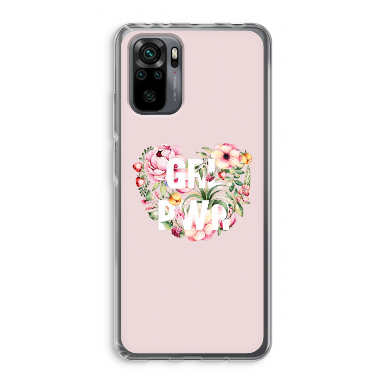 GRL PWR Flower: Xiaomi Redmi Note 10 Pro Transparant Hoesje