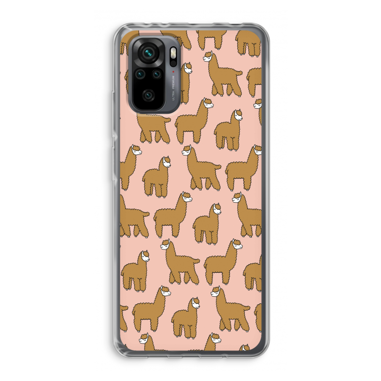 Alpacas: Xiaomi Redmi Note 10 Pro Transparant Hoesje