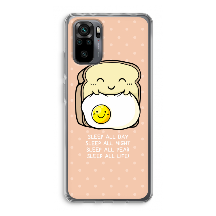 Sleep All Day: Xiaomi Redmi Note 10 Pro Transparant Hoesje