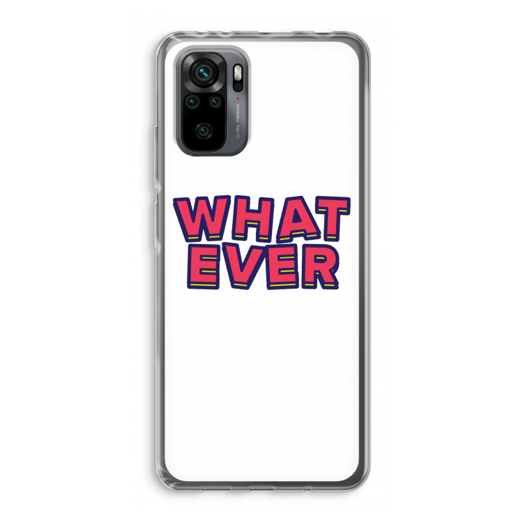 Whatever: Xiaomi Redmi Note 10 Pro Transparant Hoesje