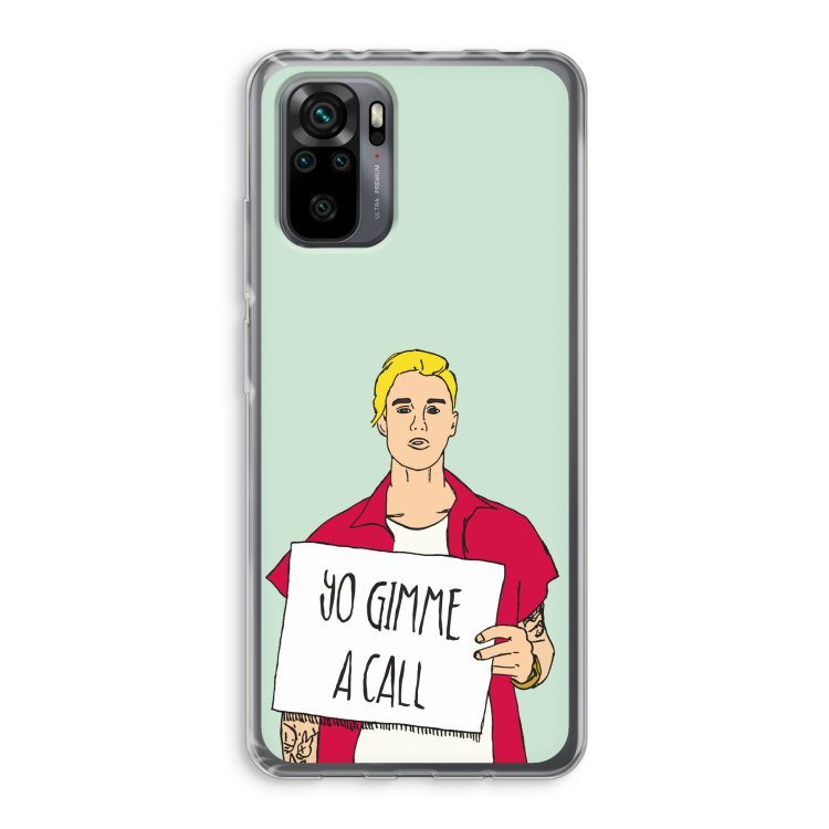 Gimme a call: Xiaomi Redmi Note 10 Pro Transparant Hoesje