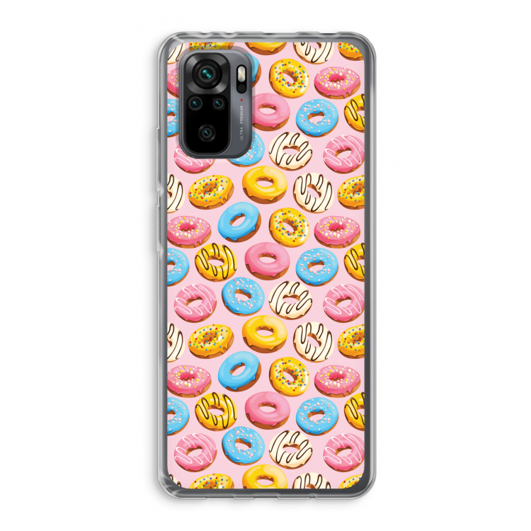 Pink donuts: Xiaomi Redmi Note 10 Pro Transparant Hoesje