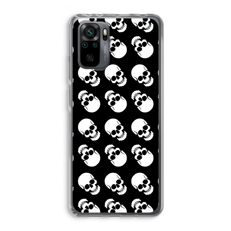 Musketon Skulls: Xiaomi Redmi Note 10 Pro Transparant Hoesje